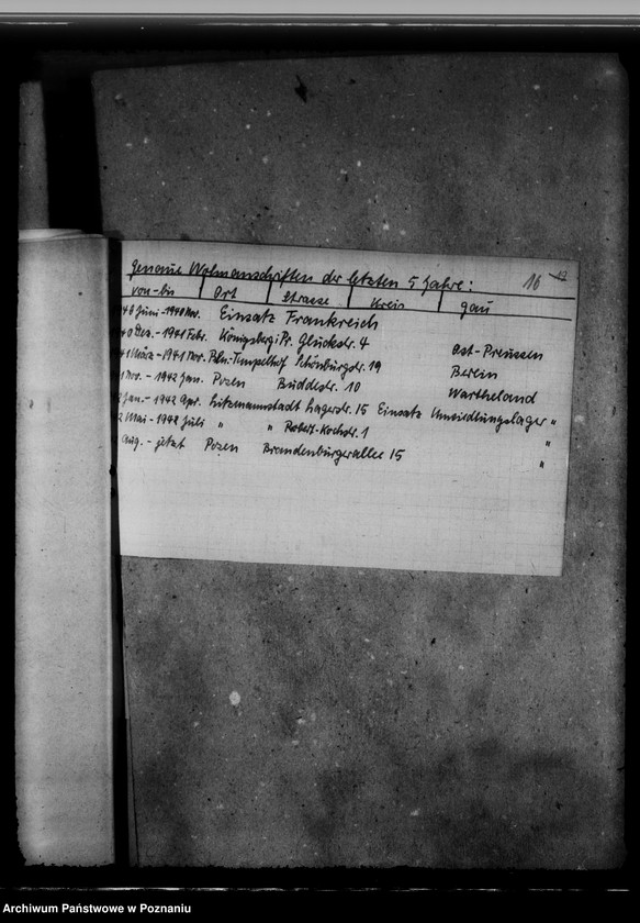 Obraz 20 z jednostki "Personalakten der Angestellten im Reichsarchiv - Posen, Hildegard Neumann"