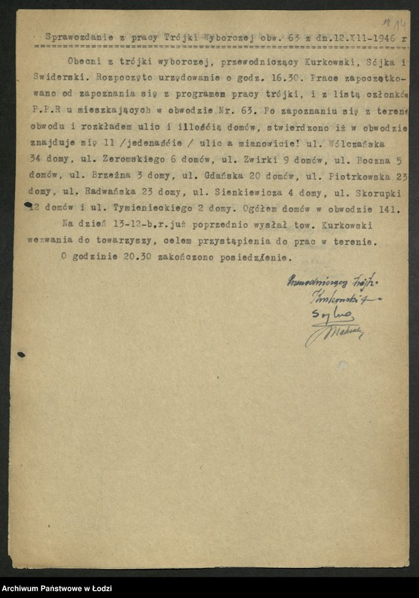 Obraz 15 z jednostki "Wybory do Sejmu Ustawodawczego; instrukcje, zarządzenia, okólniki, sprawozdania dotyczące kampanii wyborczej"