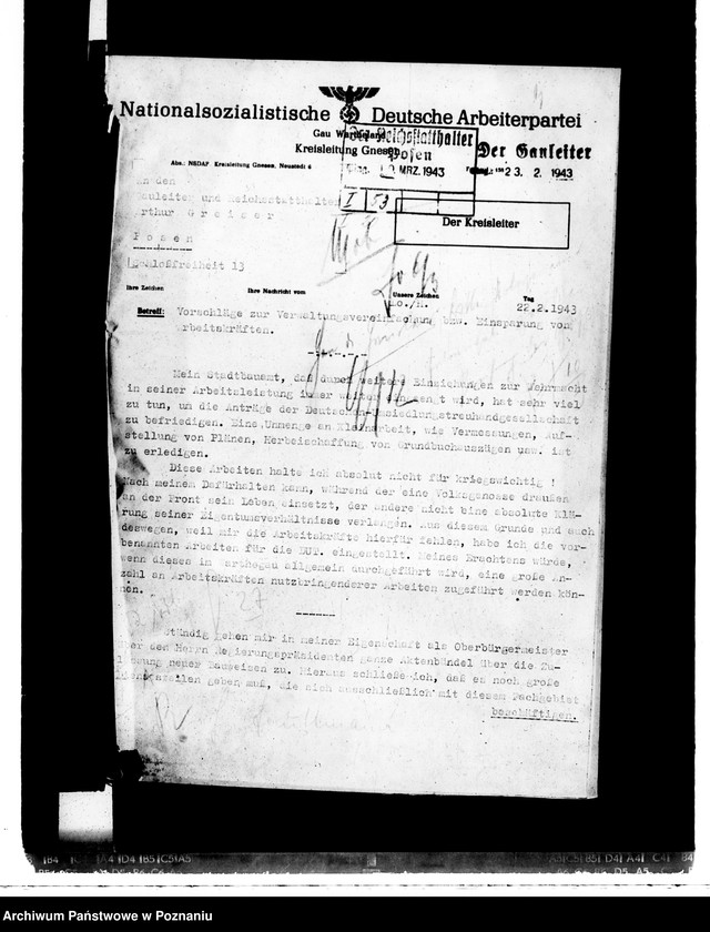 Obraz 8 z jednostki "Zulassung neuer Bauweisen. Lahmbauten. Polizeiliche Bestimmungen. Heizungsanlagen. Bombenschaden."