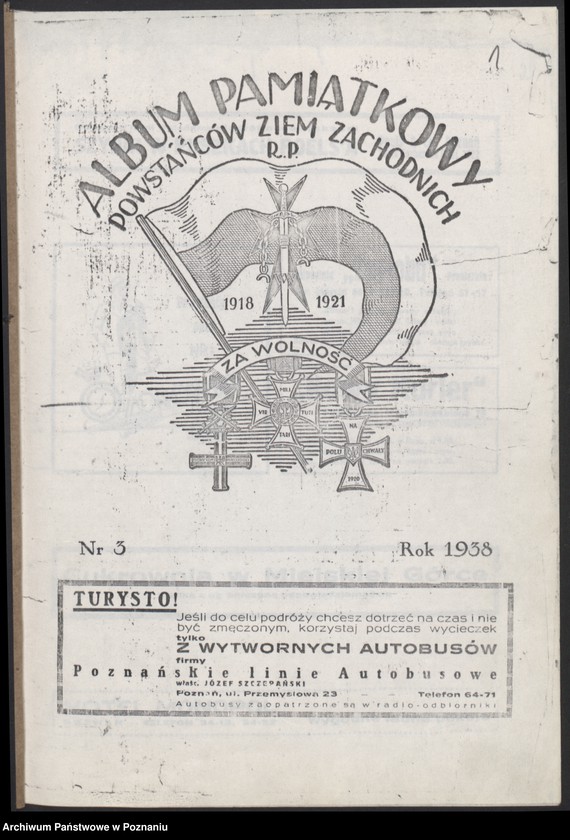 image.from.unit.number "Album pamiątkowy Powstańców Wielkopolskich [ze wstępem pt. "Organizacja i wybuch powstania w Nowotomyskim"]"