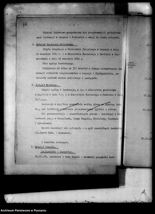 Obraz 14 z jednostki "Konferencje naczelników wydziałów protokoły zebrań periodycznych naczelników władz i urzędów niezespolonych/"