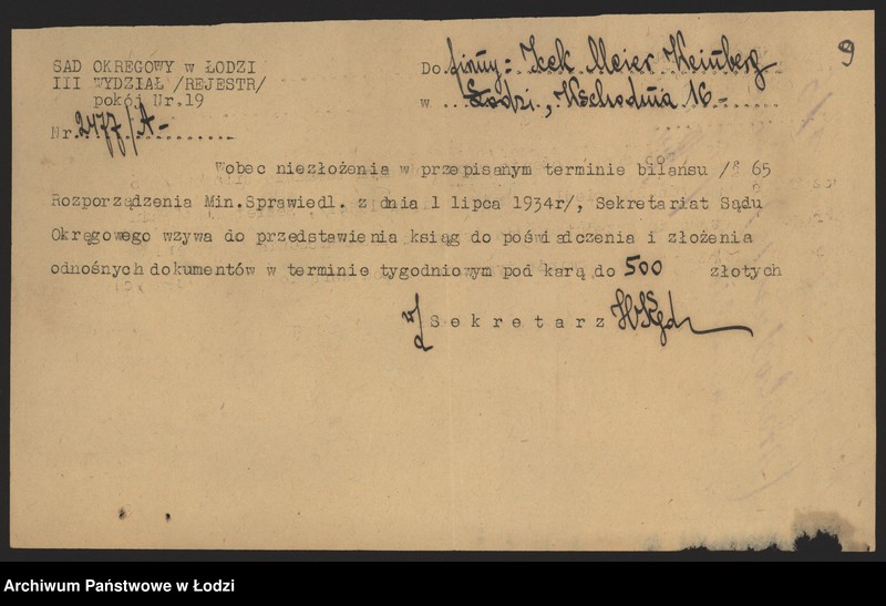 Obraz 11 z jednostki "Icek Maier Weinberg- cukiernia"