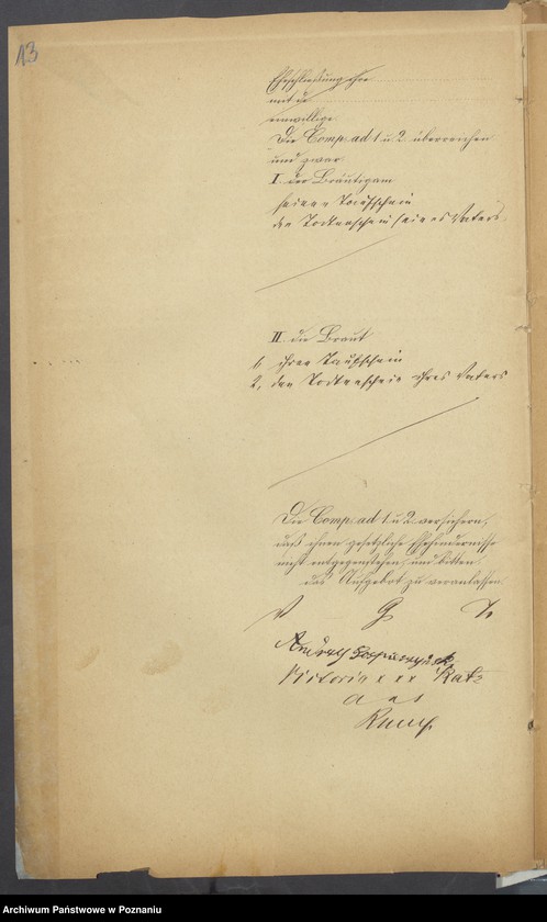 Obraz 15 z jednostki "Die von den Verlobten beigebrachten Urkunden zur Eheschliessung pro 1875"