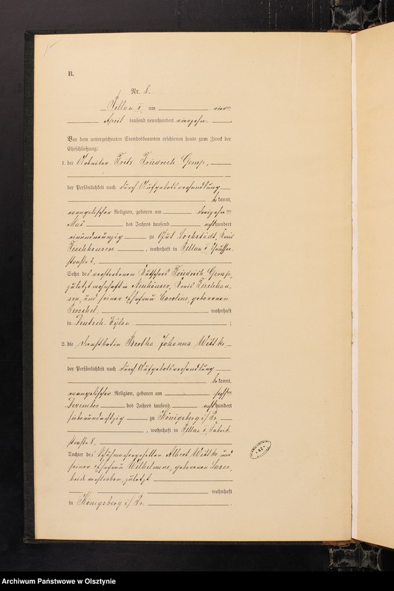 image.from.unit.number "Heiraths-Haupt-Register Nr 1 - 26 i 1 - 17"