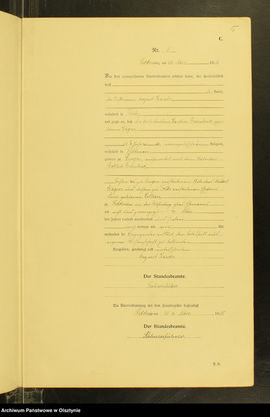 Obraz 7 z jednostki "Sterbe-Neben-Register Nr 1 - 26"