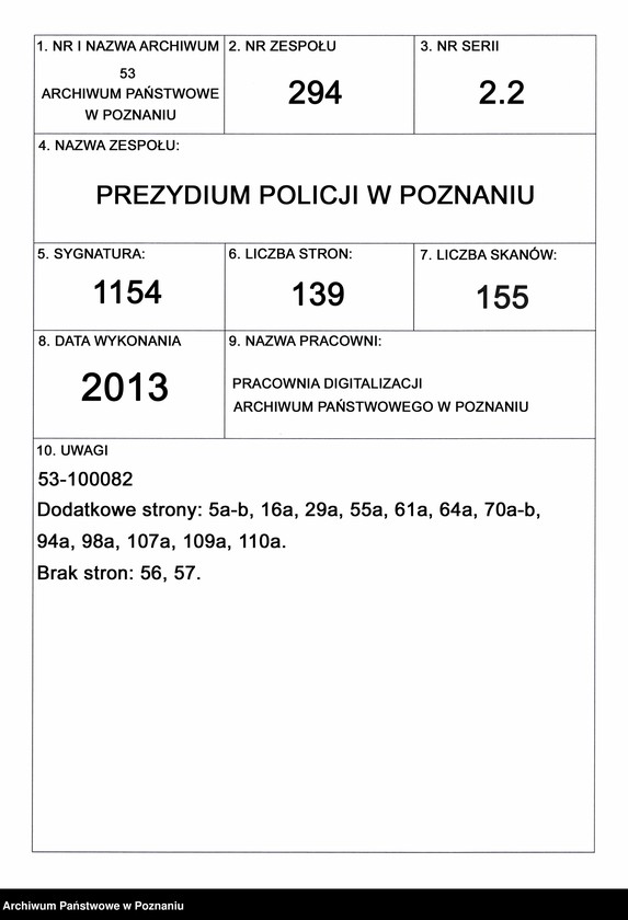 Obraz 1 z jednostki "A. betr. den polnischen Überläufer Przemysław von Tchorzewski"