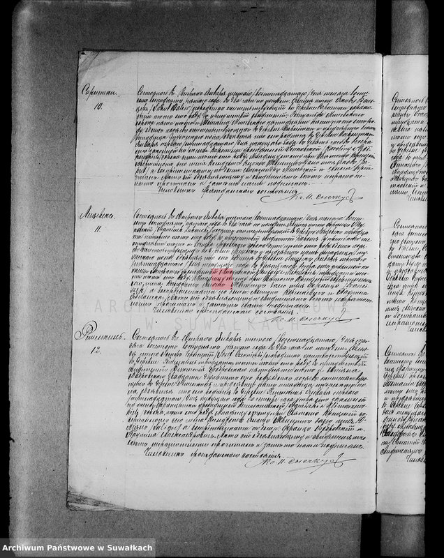 image.from.unit.number "Dublikat akt stanu cywilnego wyz. rzym.- kat. w Wigrach 1885 r.."