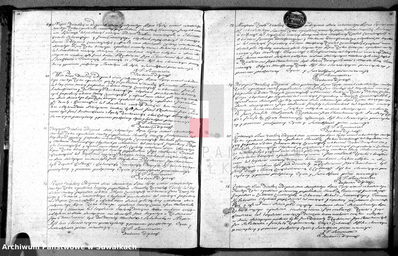 image.from.unit.number "Duplikat z oryginału aktów miejscowych wigierskich urodzonych, zaślubionych y umarłych wieku 1846"