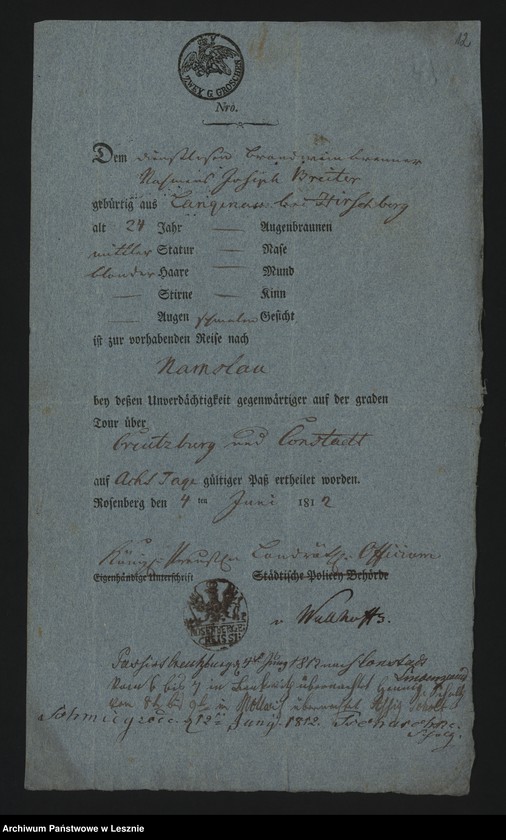 Obraz 15 z jednostki "[Reisepässe für Christen]"