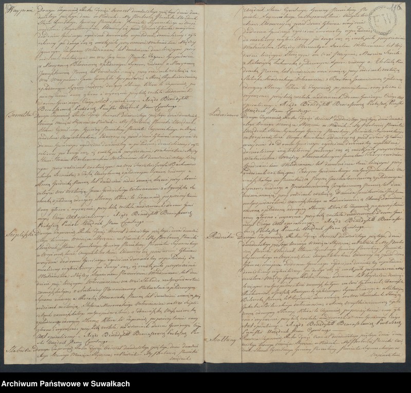 image.from.unit.number "Akta małżeńskie gminy puńskiey od dnia 1 stycznia do ostatniego grudnia 1825 roku"