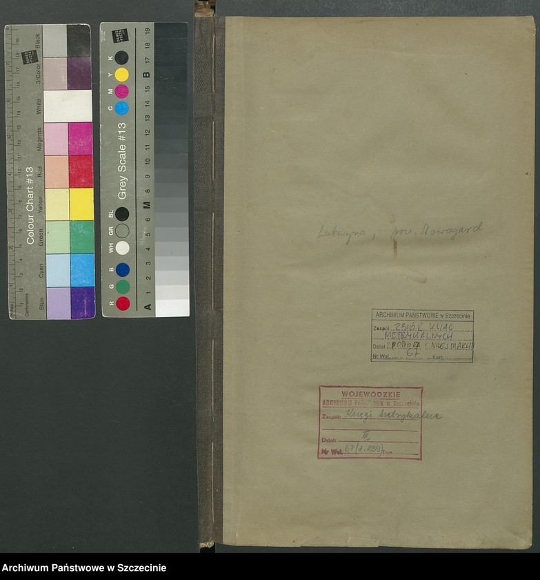 image.from.unit.number "Kirchenbuch. Lübzin (Lubczyna, now.)."