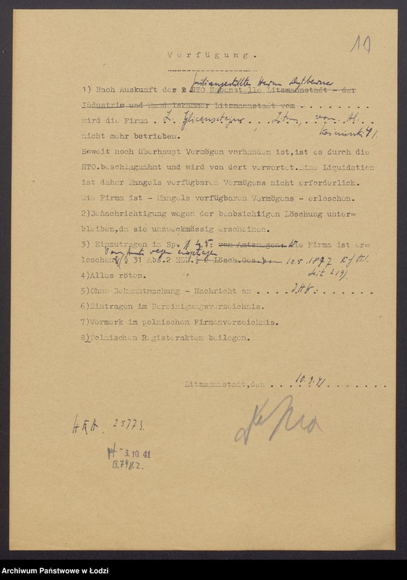 Obraz 12 z jednostki "Lejbus – Zelman Glincensztejn – pośrednictwo handlowe"