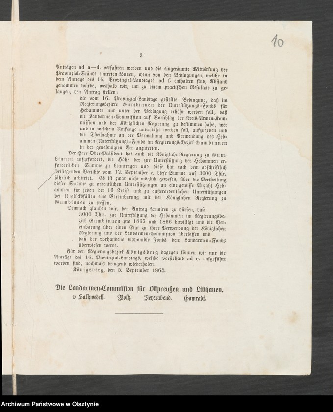 image.from.unit.number "Acta des 17ten Provinzial-Landtages der Stände des Königreichs Preußen betreffend das Hebammen Wesen in den Regierungs Bezirke Königsberg [Królewiec] und Gumbinnen [Gąbin]"