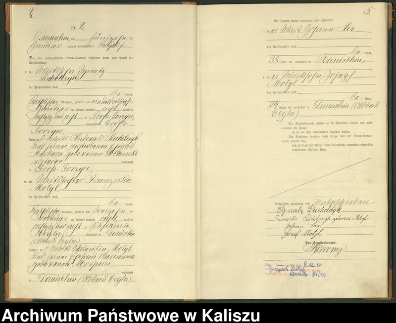 Obraz 5 z jednostki "[Księga małżeństw]"