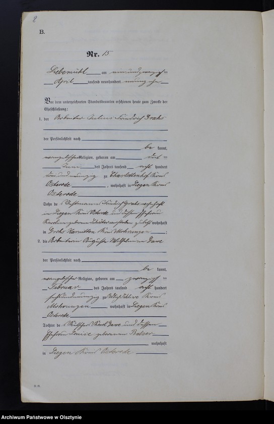 image.from.unit.number "Heirats-Neben-Register Nr 12 - 71 T. II"