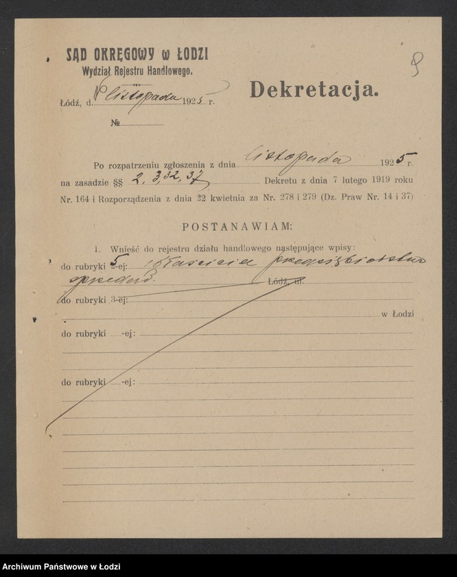 Obraz 11 z jednostki "Moszek Blankiet – sprzedaż kaszy – Zgierz"