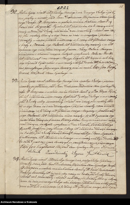image.from.unit.number "Akta Urodzenia, Uznania i Przysposobienia Parafii S Szczepana w Krakowie na Piasku r. 1843"
