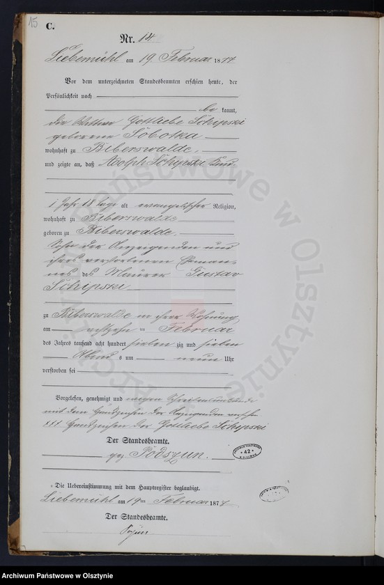 image.from.unit.number "Sterbe-Neben-Register Nr 1 - 101"