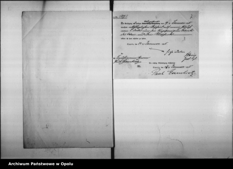 Obraz 10 z jednostki "Acta des Magistrats zu Oppeln betreffend Anträge auf Errichtung neuer Schankanlagen"