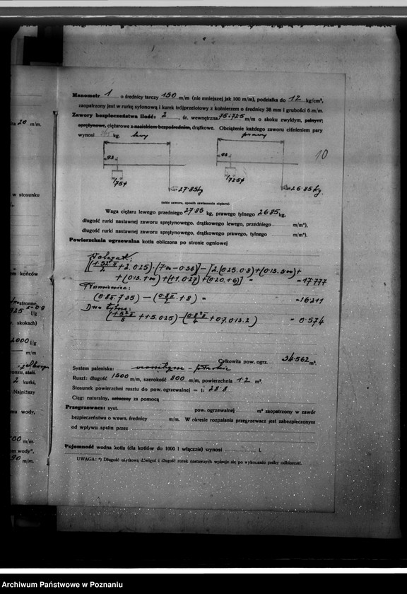 Obraz 14 z jednostki "Gorzelnia rolnicza w Buczu - hr. A. Szołdrskiej, pow. kościański nr woj. kotła 6609"