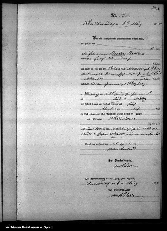 image.from.unit.number "Geburts-Neben-Register des Standesamtsbezirks Hennersdorf [1875]"