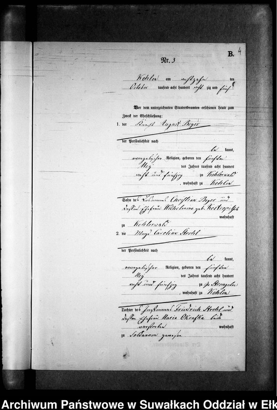 image.from.unit.number "Heiraths-Neben-Register des Preussischen Standes-Amtes Kehlen Kreis Angerburg"