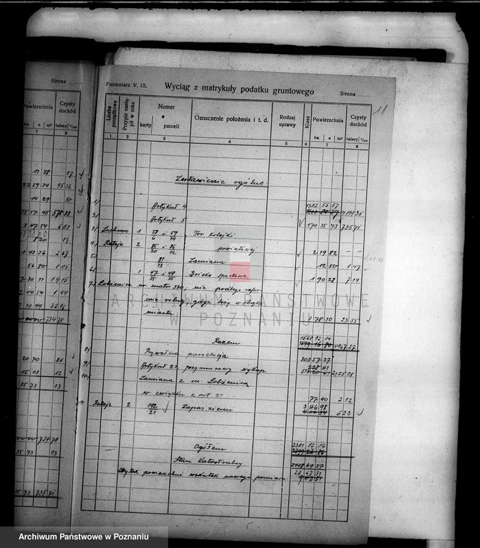 Obraz 15 z jednostki "Rejestr wyłączeń z art. 4 i 5 ustawy o wykonaniu reformy rolnej"