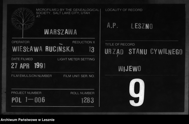 Obraz 1 z jednostki "[Księga zgonów]"