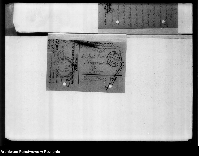 Obraz 6 z jednostki "Korespondencja - listy jeńców wojennych o pomoc materialną z obozu Laubau."