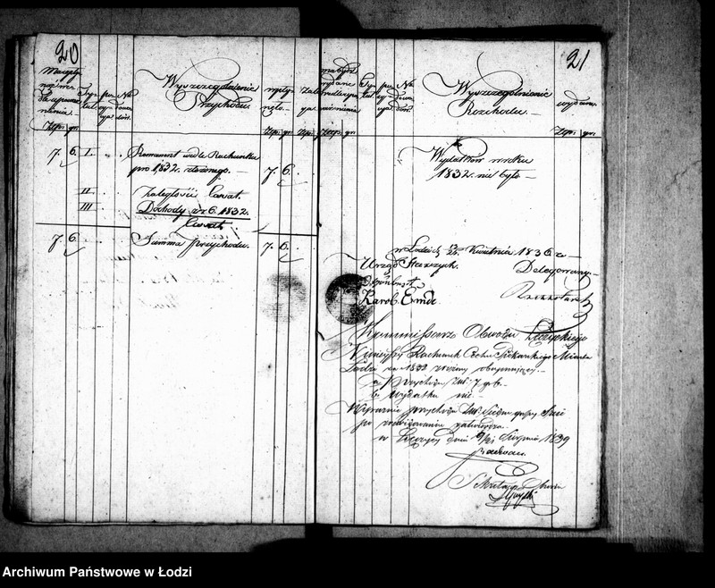 Obraz 14 z jednostki "Akta tyczące się rachunków i wszelkich korespondencji cechu piekarskiego"