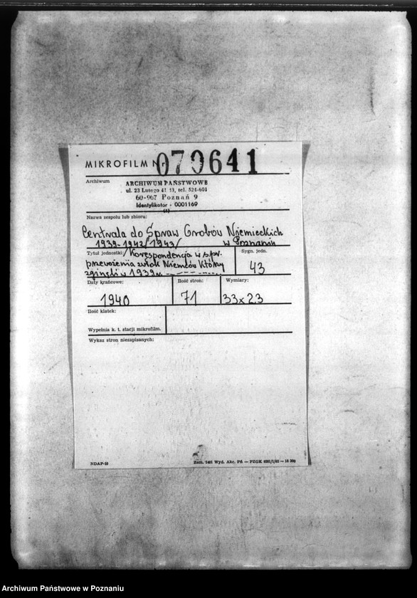 Obraz 2 z jednostki "Korespondencja w sprawie przewożenia zwłok Niemców, którzy zginęli w 1939 roku oraz w sprawie samochodu i w sprawie wynagrodzenia szoferów za pracę"