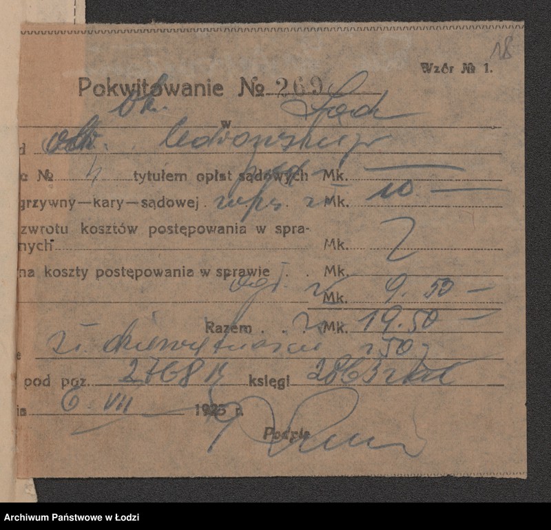 Obraz 20 z jednostki "Adolf Lipski- sprzedaż towarów manufakturowych"