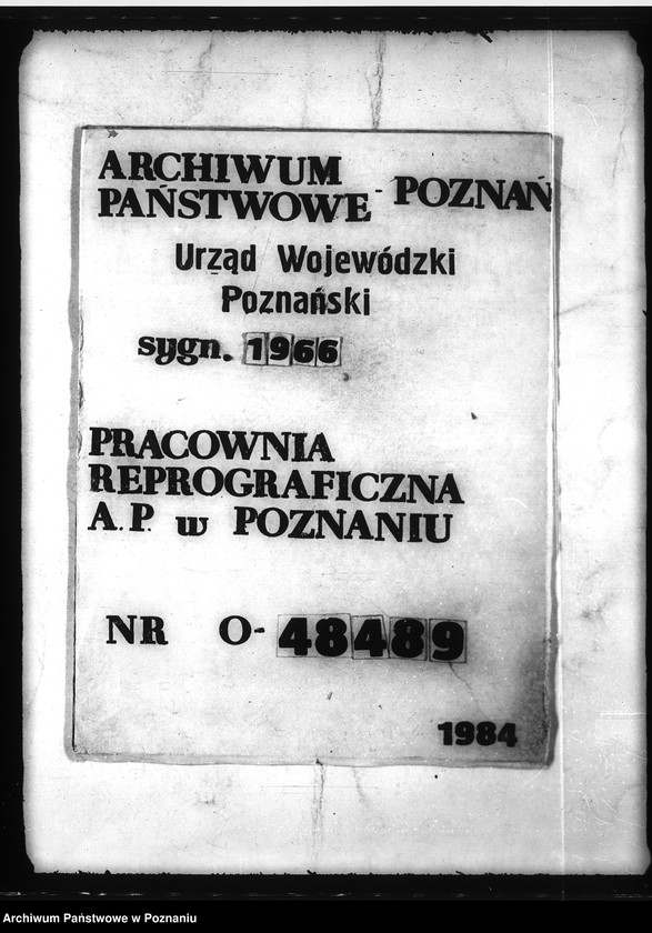 Obraz 1 z jednostki "Entwaesserung von Mścikowo im Kreise Obornik"