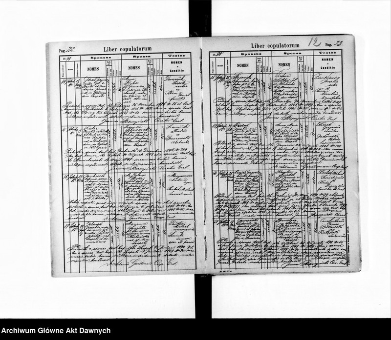 image.from.unit.number "Parafia: Lwów, parafia św. Marii Magdaleny. Dekanat: Lwów. Księga metrykalna urodzeń, ślubów i zgonów dla całej parafii."
