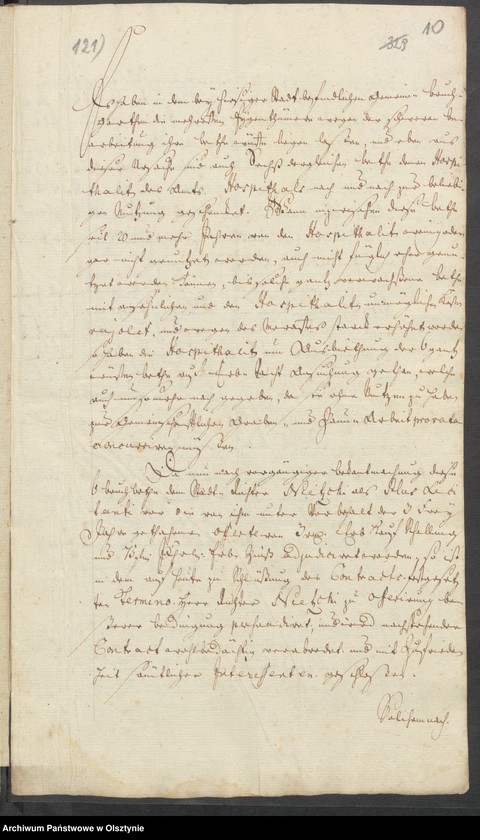 image.from.unit.number "Wegen der auf Erbpacht auszuthuenden Sechs Bruchbeete bey den Rastenburgschen Amts Hospital"