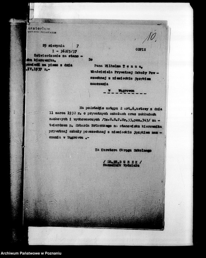 Obraz 13 z jednostki "Prywatna Szkoła Powszechna z niemieckim językiem nauczania Wągrowiec"