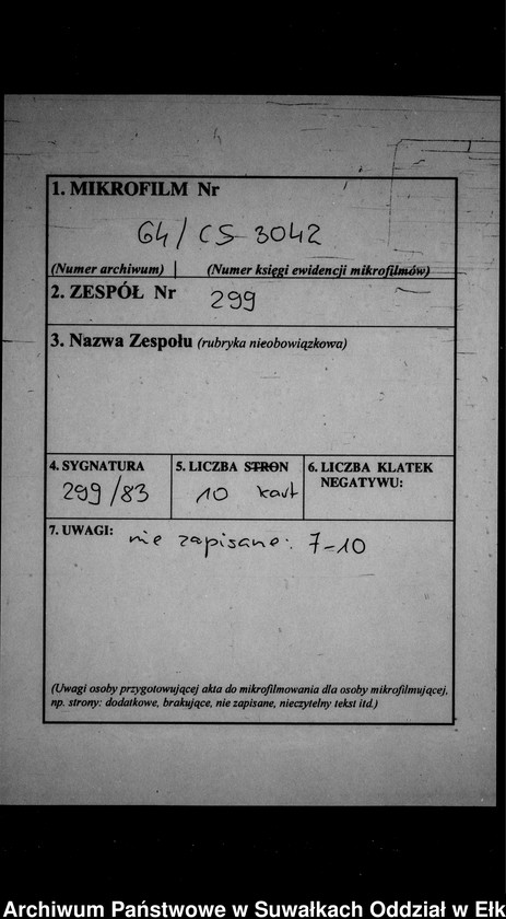 image.from.unit.number "Heirats-Neben-Register des Preussischen Standes-Amtes Gr. Strengeln Kreis Angerburg"