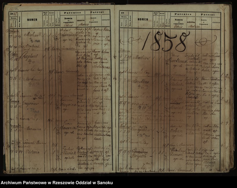 Obraz 9 z jednostki "Księga urodzeń z lat 1852-1896, małżeństw z lat 1862-1918, zgonów z lat 1859-1916 dla miejscowości Falejówka"