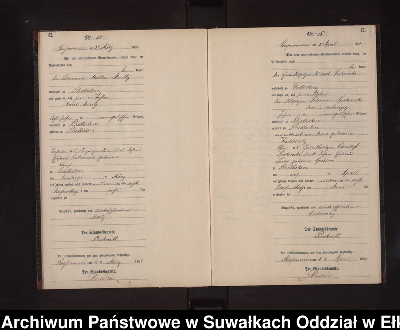 image.from.unit.number "Sterbe-Neben-Register des Preussischen Standes-Amtes Stasswinnen Kreis Lötzen"