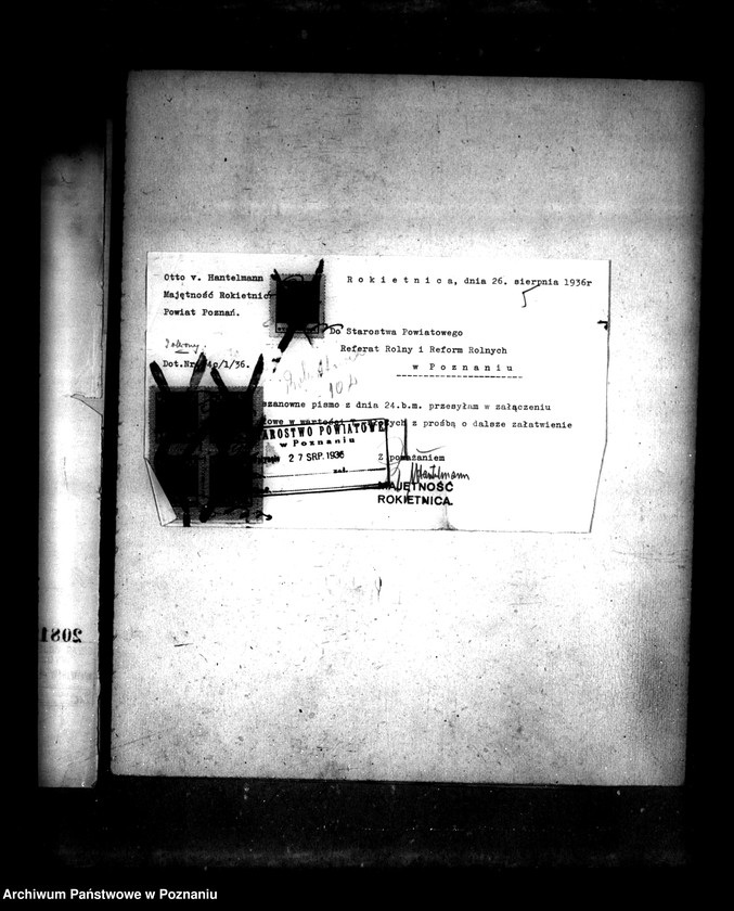 Obraz 9 z jednostki "Majątek Charcice i Izdebno powiatu międzychodzkiego i majątek Rokietnica powiatu poznańskiego wyłączenie z art.. 4 ustawy o reformie rolnej"