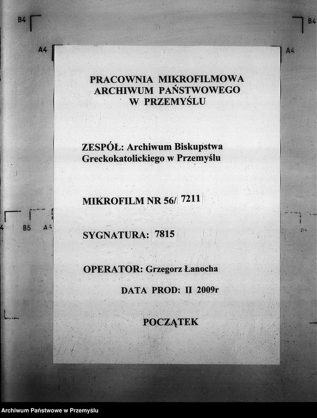 image.from.unit.number "[Kopie ksiąg metrykalnych parafii Łosieniec z filiami Jasionka Steciowa, Radycz (dekanat Turka)]"