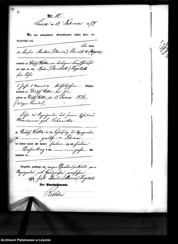 Obraz 13 z jednostki "[Księga zgonów - wieś]"