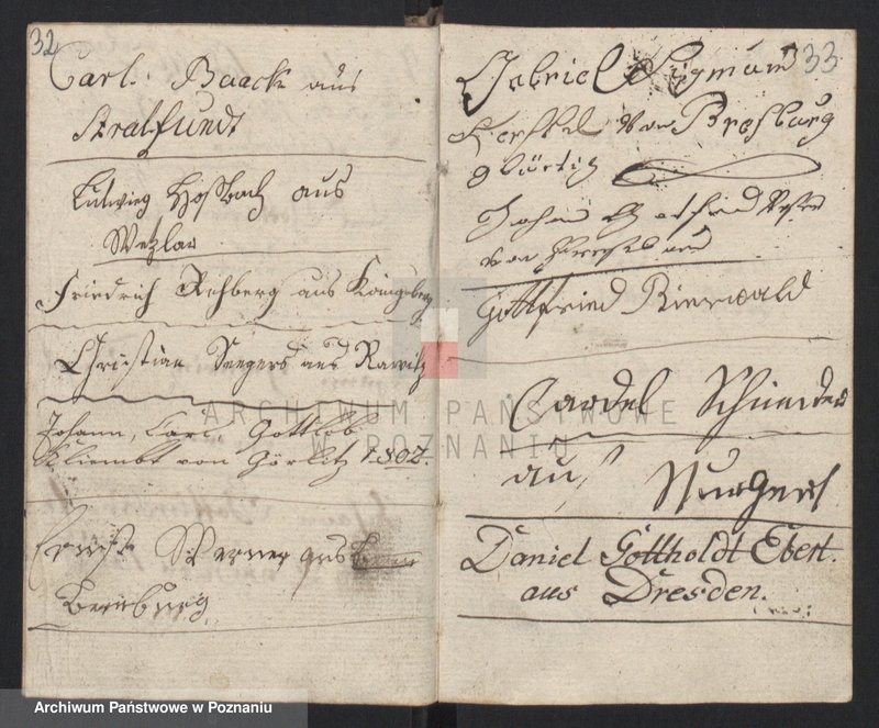 image.from.unit.number "Gessellenbuch. [Księga zapisów czeladników będących na wędrówce]"