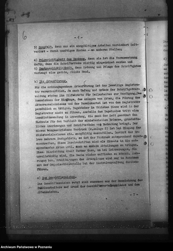 Obraz 10 z jednostki "Organisation und Führung der Registraturen bei der Behörde des Reichsstatthalters im Reichsgau Wartheland"