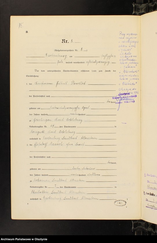 image.from.unit.number "Heirats-Haupt-Register Nr 1 - 25"