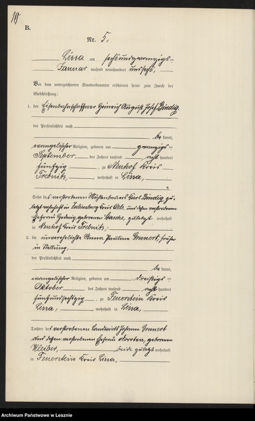 Obraz 13 z jednostki "[Księga małżeństw]"