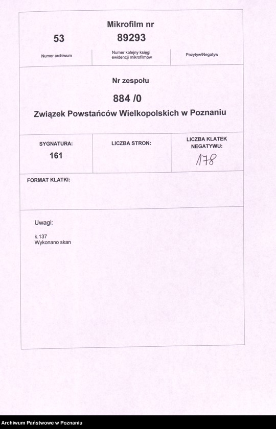 Obraz 2 z jednostki "Akta Koła Obrońców Lwowa i Małopolski Wsch. w Poznaniu."