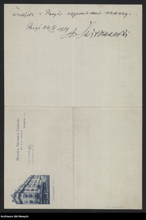 image.from.unit.number "Notatka A. Świtkowskiego konsula R.P. w Zagrzebiu o ewakuacji wojskowych polskich z Węgier i Rumunii"