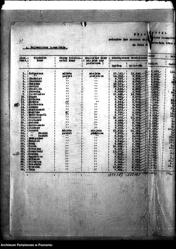 Obraz 15 z jednostki "Statystyka [członków kas chorych]"