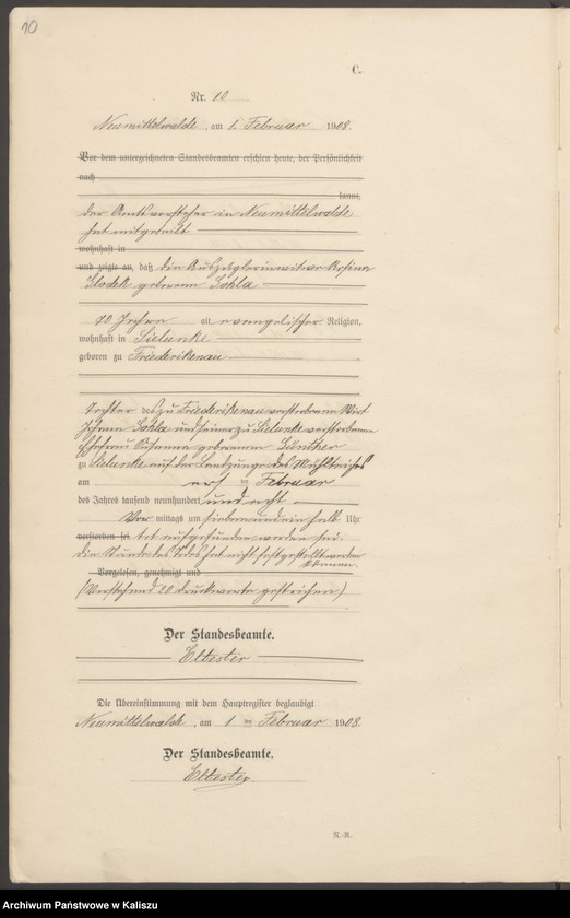 Obraz 13 z jednostki "[Księga zgonów]"